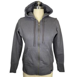 American Giant Classic Iron Grey Full Zip Long Sleeve Hoodie S